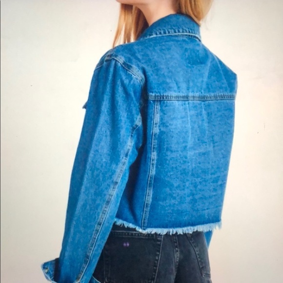 Love tree Denim jean crop jacket - Picture 5 of 8